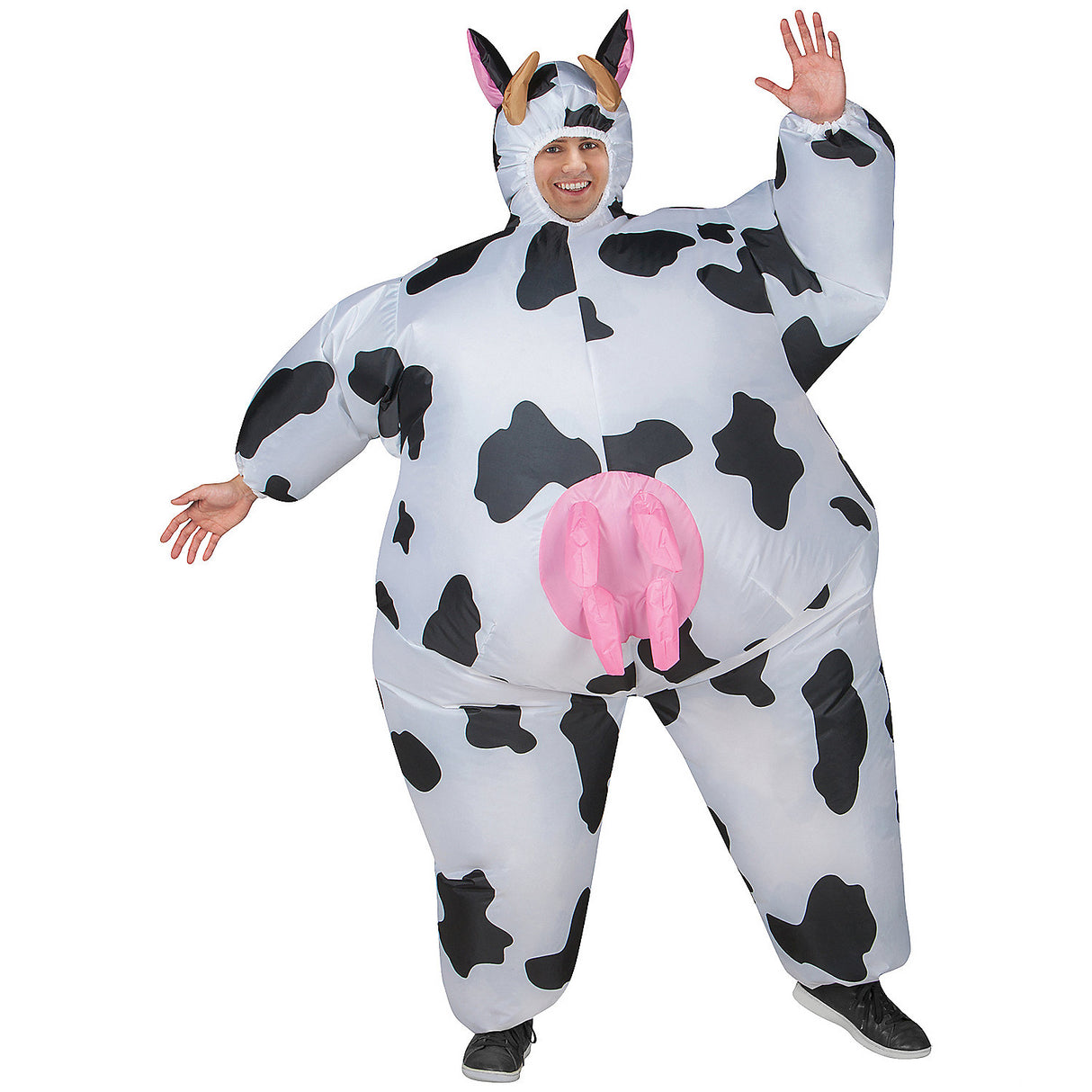 Comical Cow Inflatable Costume for Hilarious Halloween Parties and Themed Events