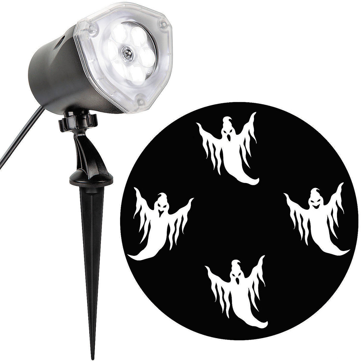 Lightshow Ghosts Halloween Projection Decoration for Spooky Events Parties and Home Displays
