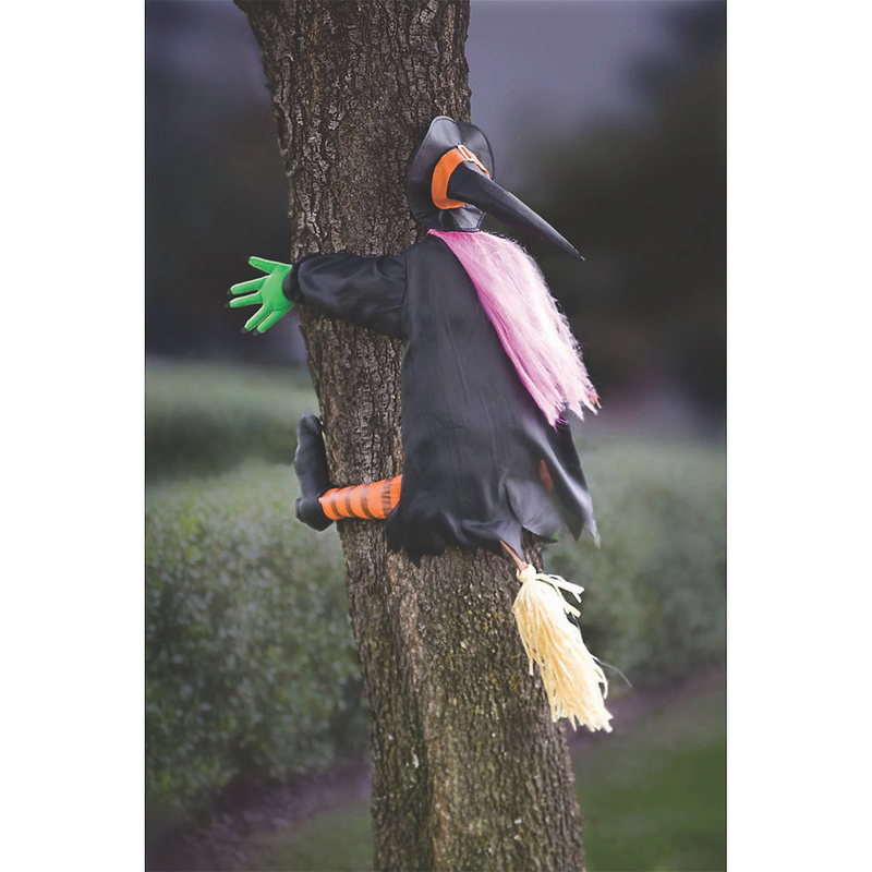 Fun Crashing Witch Betty Bash Decoration for Halloween Parties and Outdoor Celebrations