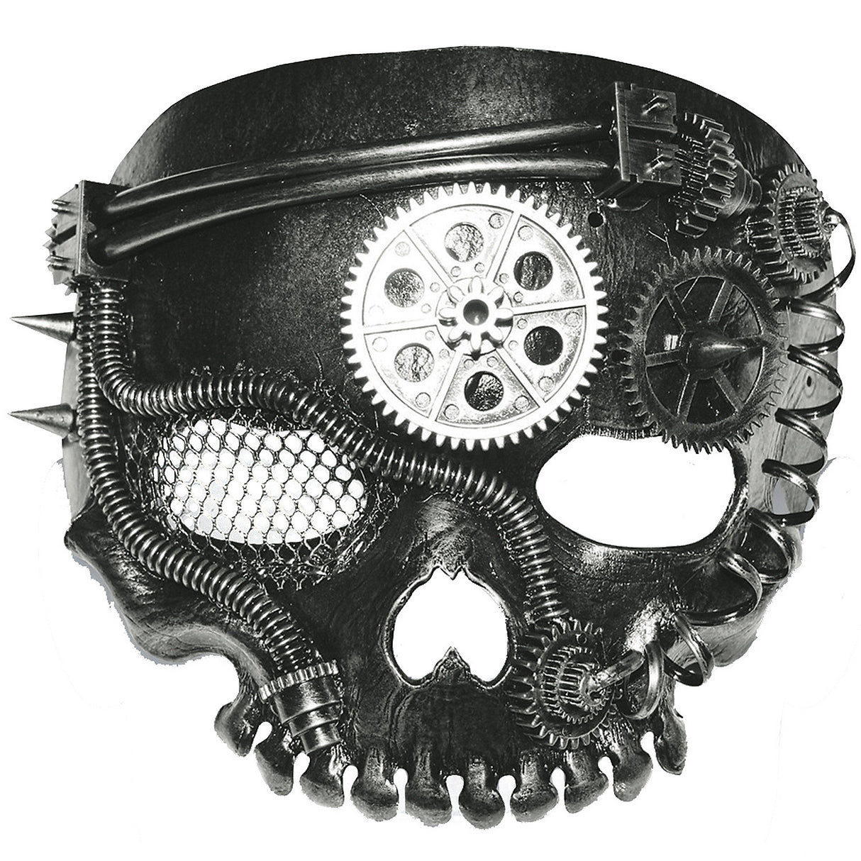 Unique Steam Punk No Jaw Skeleton Mask for Halloween Parties and Themed Events