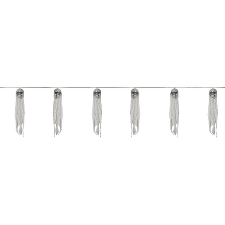SKULL GHOST GARLAND 60 IN.
