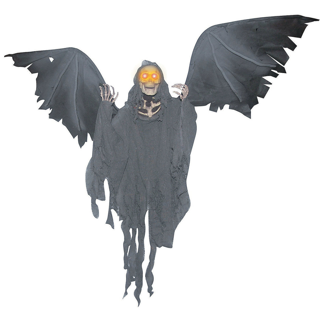 Animated Flying Reaper Prop for Halloween Haunted House and Spooky Decor