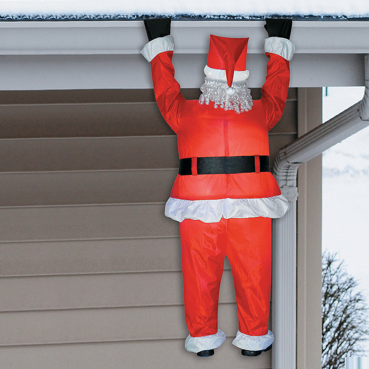 Airblown Santa Hanging Decoration for Christmas Outdoor Displays and Festive Celebrations