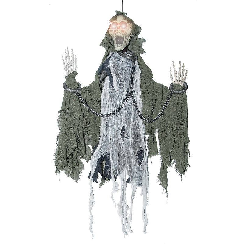 Spooky Animated Reaper In Chains for Halloween Horror Events and Party Decorations