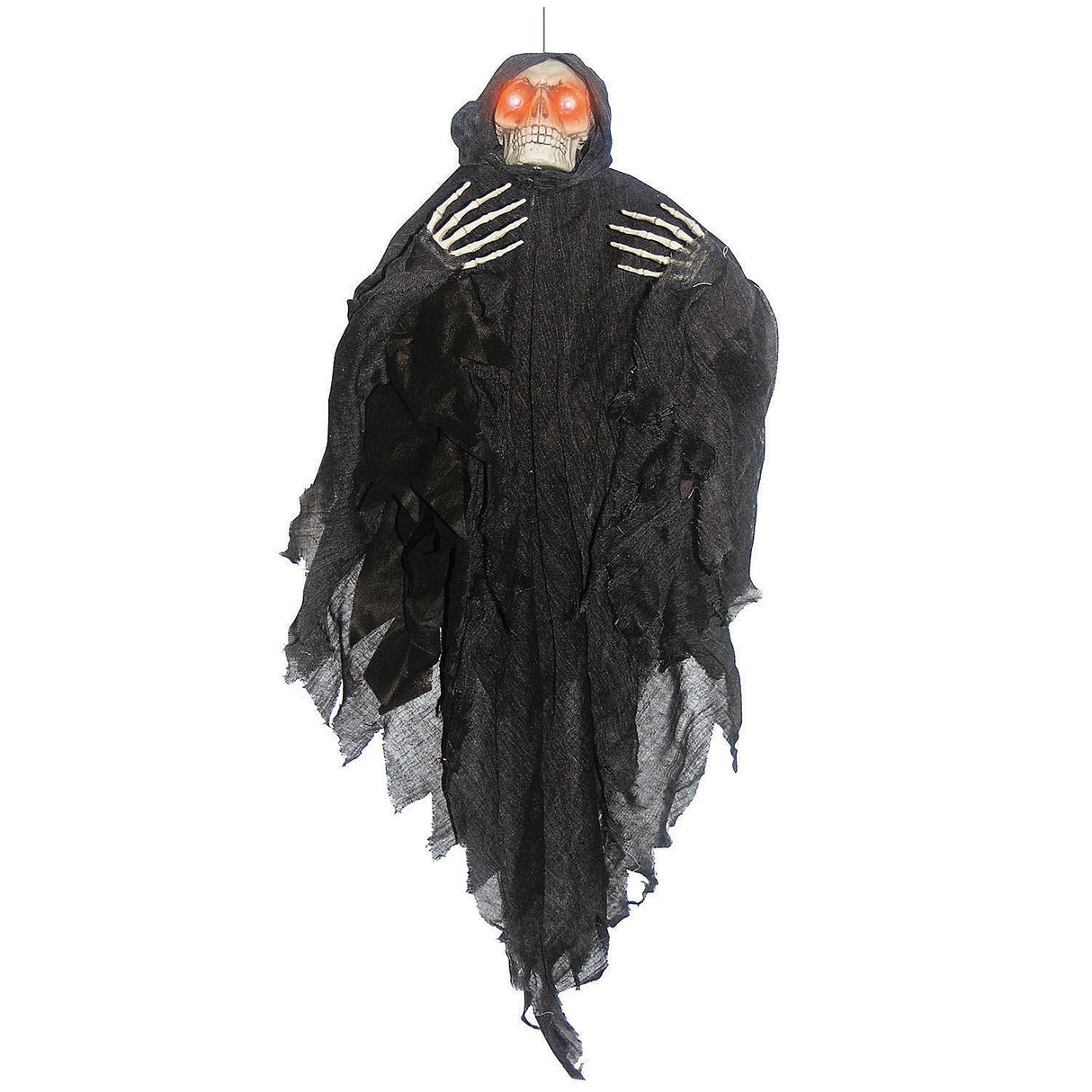 Spooky Black Hanging Reaper Decoration for Halloween Parties Haunted Houses and Frightful Events