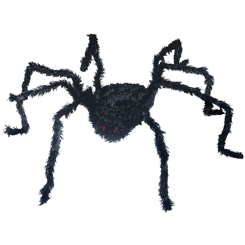 Long Hair Spider Prop for Haunted Houses Halloween Parties and Home Decoration