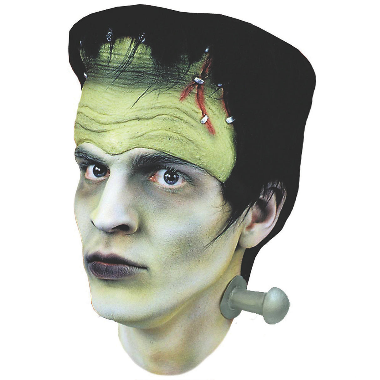 Spooky Frankenstein Halloween Monster Headpiece and Neck Bolts for Themed Parties and Halloween Events