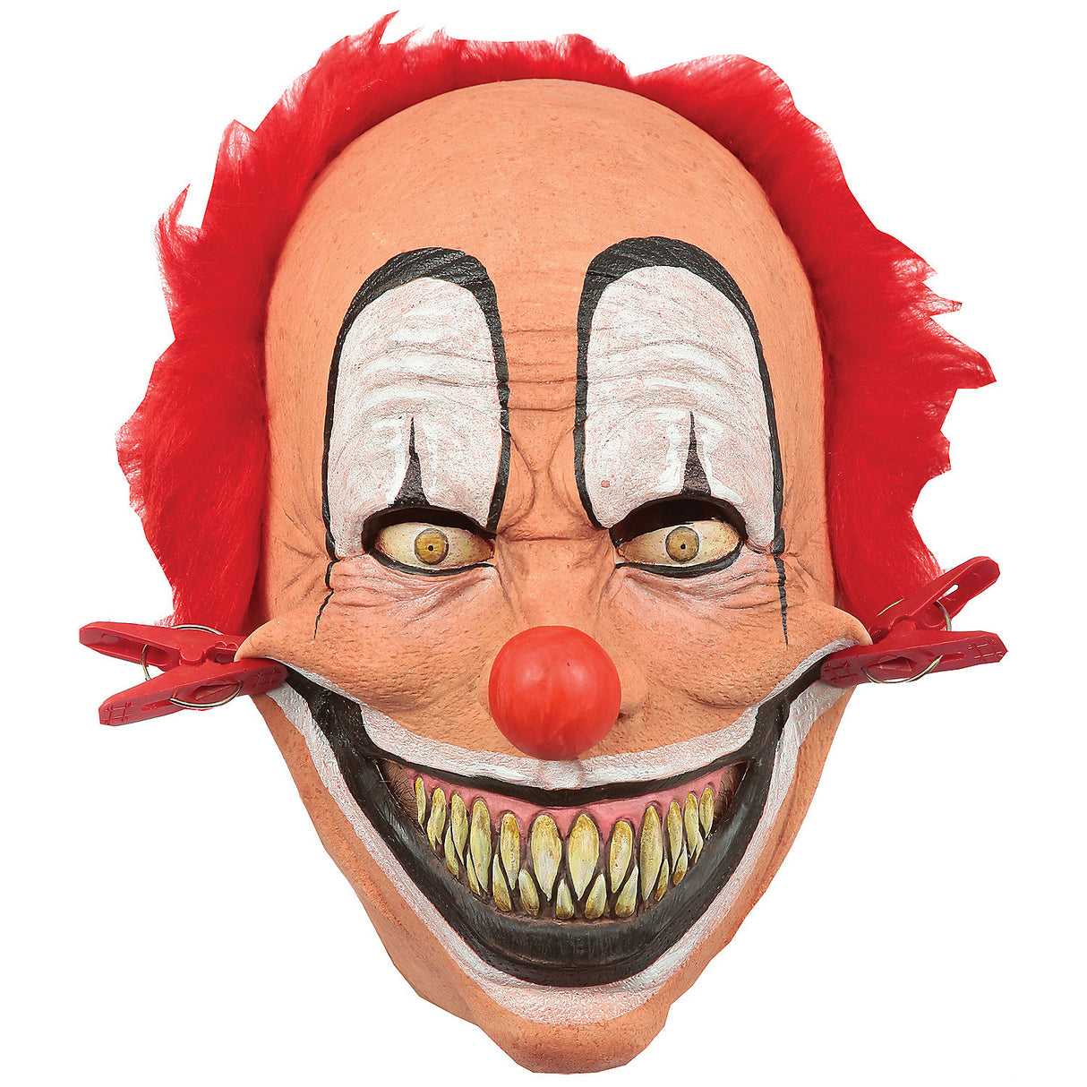 Spooky Tweezer Clown Mask for Halloween Parties Costume Events and Frightening Celebrations