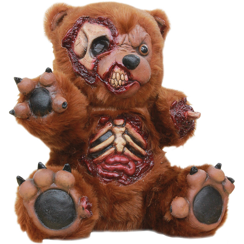 Realistic Bad Teddy Prop for Halloween Haunted Displays and Scary Costume Setup