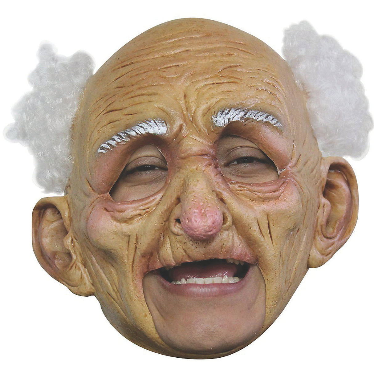 Realistic Chinless Old Man Mask for Halloween Parties Costume Events and Humorous Celebrations