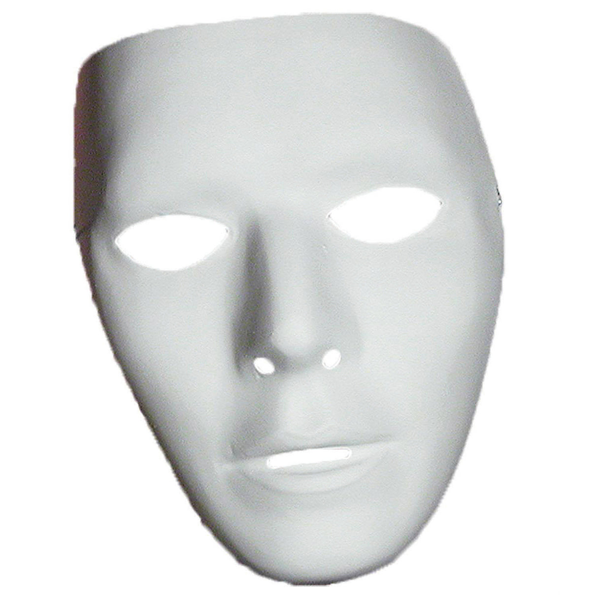 Blank Male Mask for DIY Halloween Costume Parties and Mysterious Photo Ops