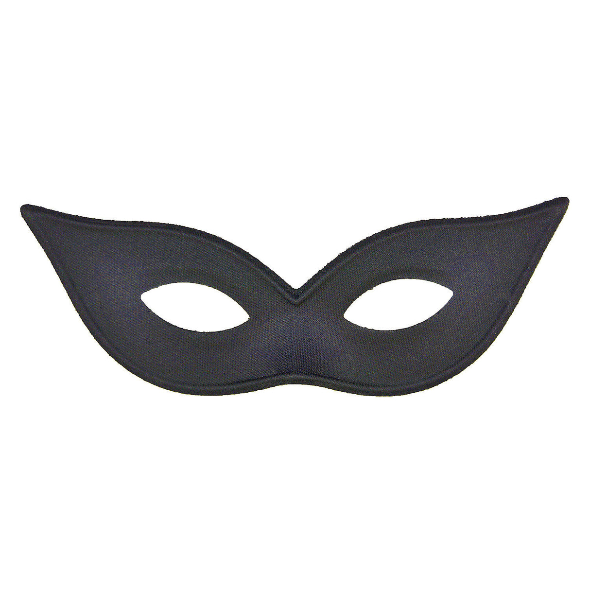 Stylish Satin Black Harlequin Mask for Costume Contests Parties and Theatrical Events