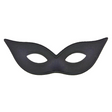 Satin Black Harlequin Mask