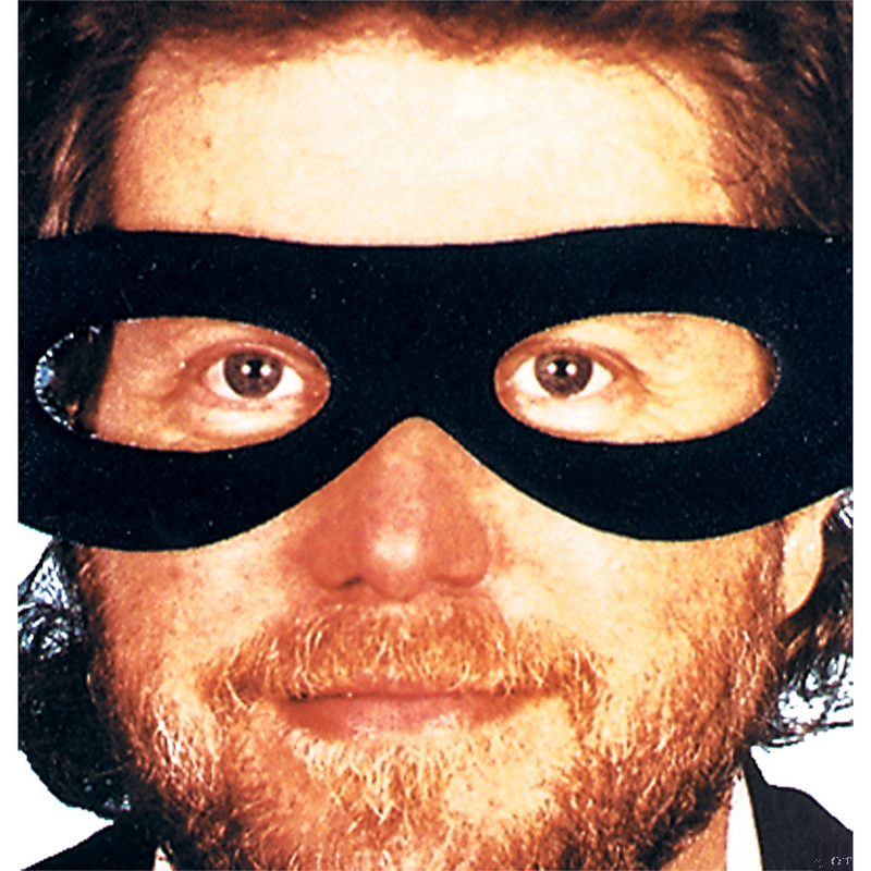 Classic Bandit Mask for Halloween Costume Parties and Themed Events