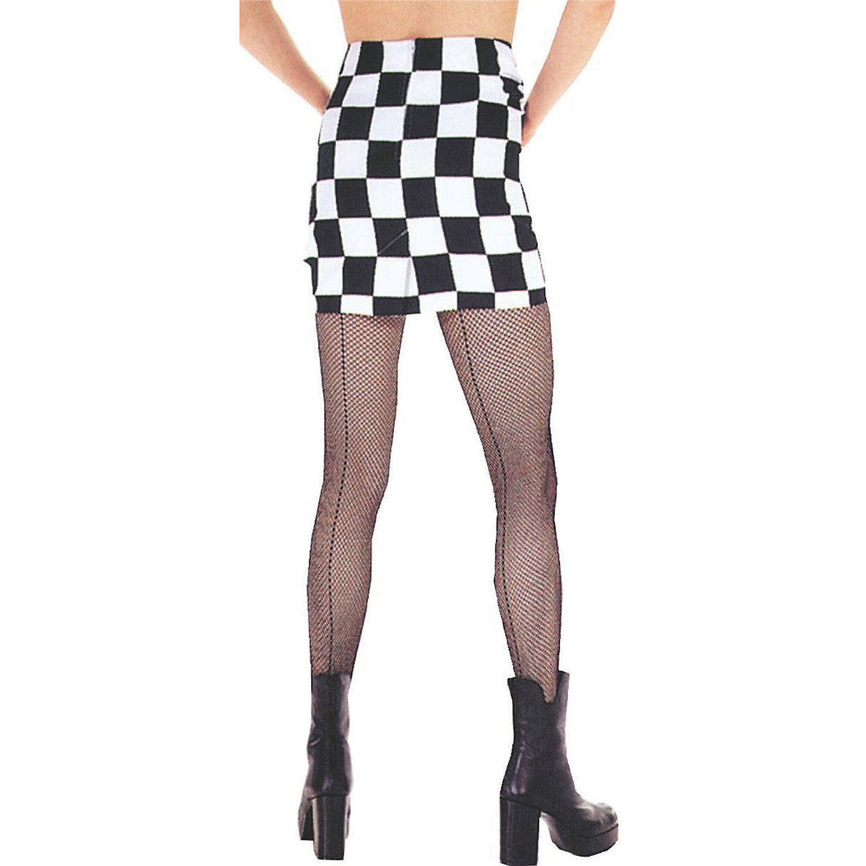 Plus Size Fishnet Pantyhose with Seam for Sexy Costume Finishing Touches and Special Occasions