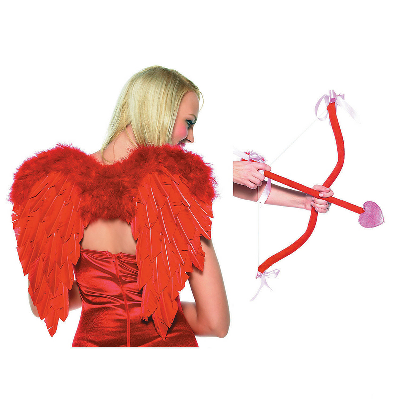 Essential Cupid Bow Arrow and Wings Accessory for Costume Parties Themed Events and Creative Dress Up
