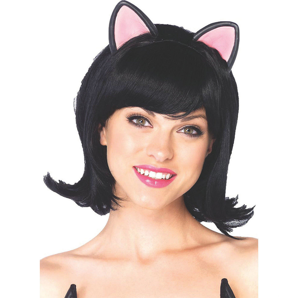 Playful Kitty Bob Adult Wig for Halloween Parties Dress Up and Themed Events