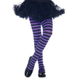 Tights Striped Black & Purple