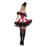 Elegant Women's Queen Of Hearts Costume for Halloween Parties Dress Up and Themed Events