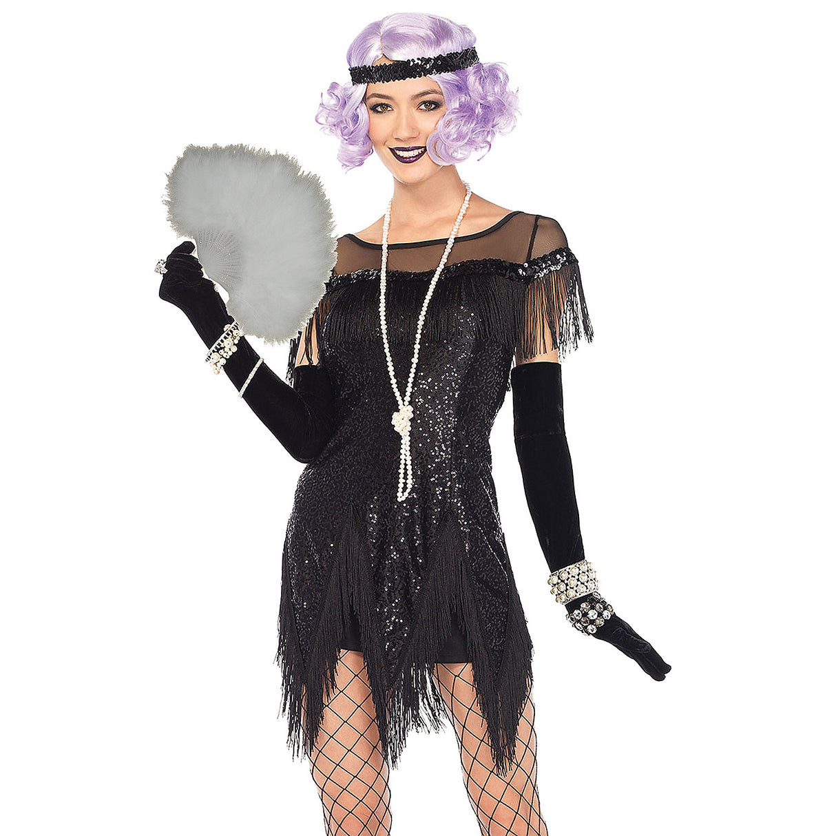 Glamorous Women's Foxtrot Flapper Costume for 1920s Theme Parties Events and Vintage Celebrations