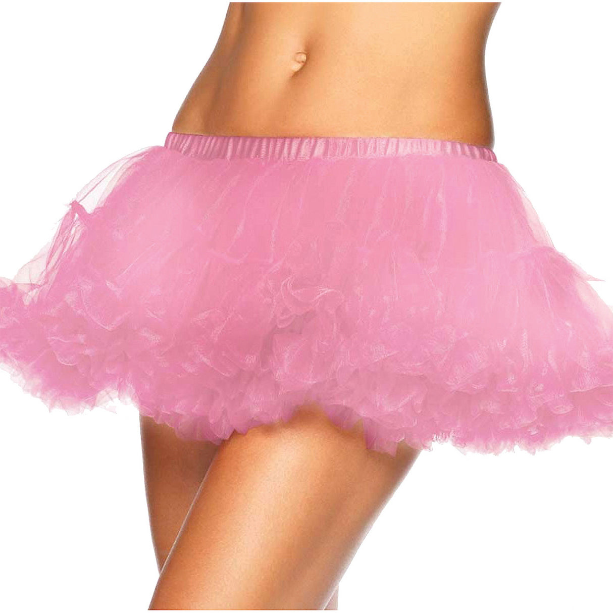 Chic Petticoat Mini Chiffon Pink for Sassy Costumes Parties and Dress Up Events