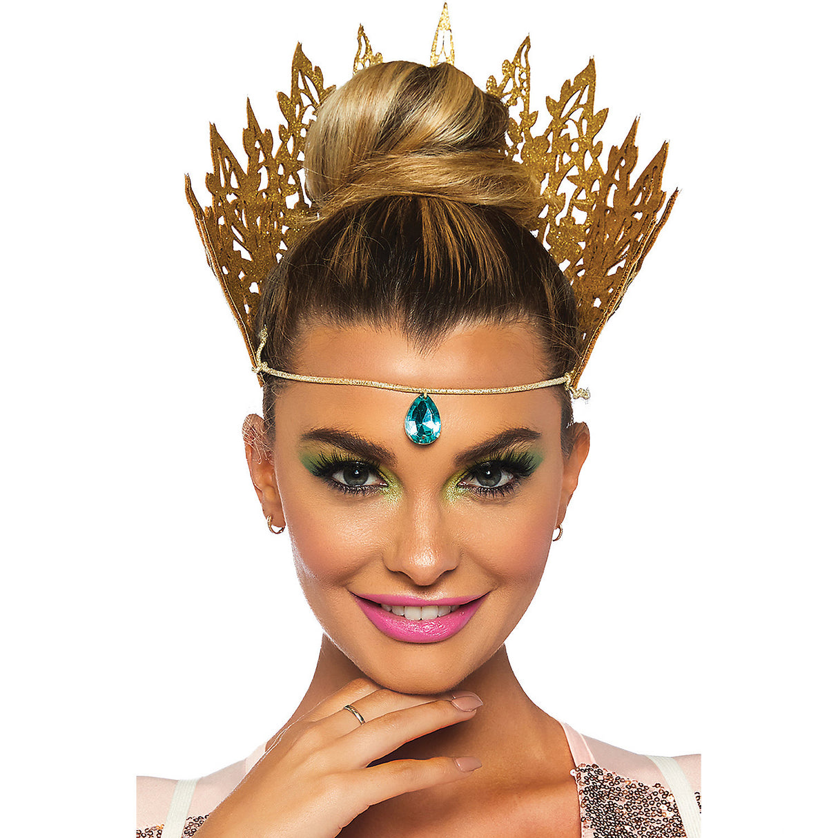 Glittery Crown for Festive Parties Celebrations and Fun Costume Accessory