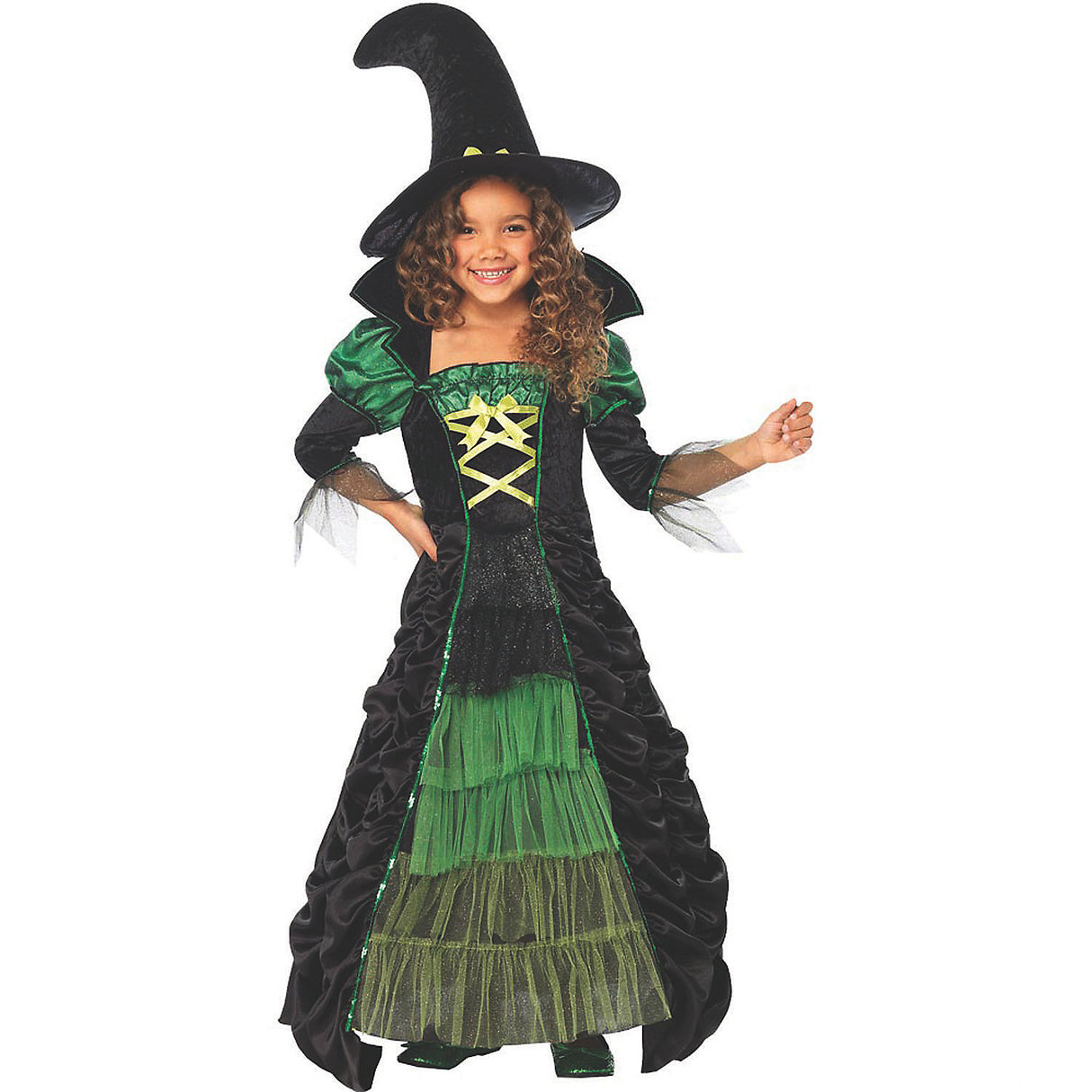 Enchanting Girl's Storybook Witch Costume for Halloween Parties and Imaginative Dress Up