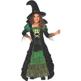 Enchanting Girl's Storybook Witch Costume for Halloween Parties and Imaginative Dress Up