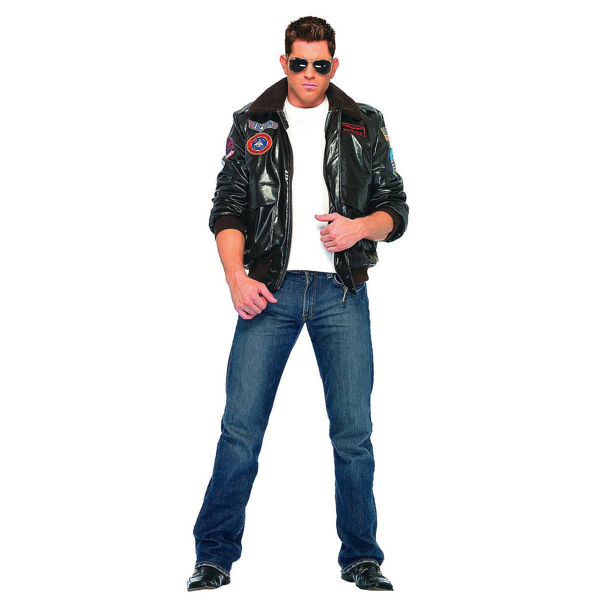 Authentic Men's Top Gun Costume for Halloween Parties and Themed Dress Up Events