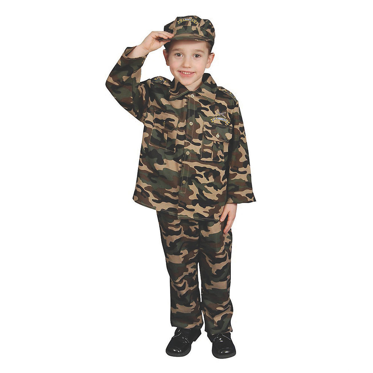 Heroic Boy's Army Costume for Halloween Parties Birthdays and Fun Dress Up Play