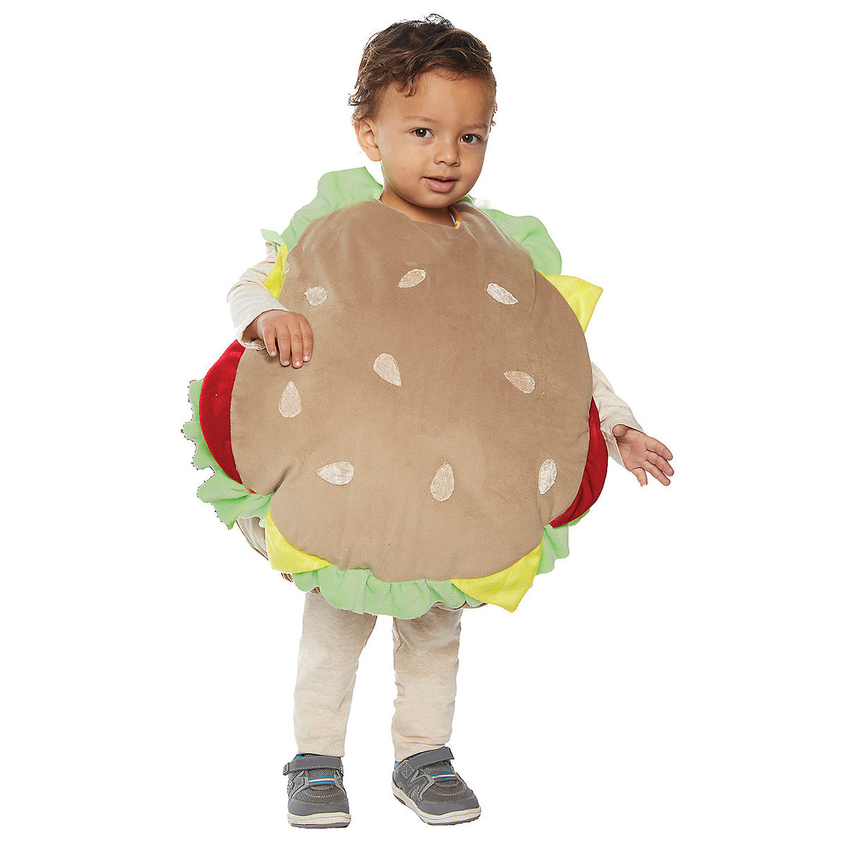 Adorable Hamburger Tod Costume for Halloween Dress Up Community Events and Family Fun