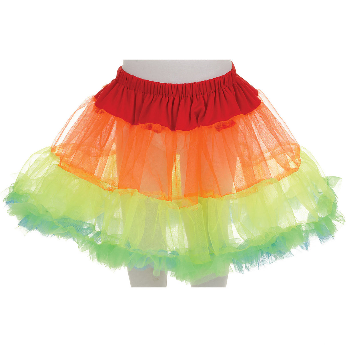 Vibrant Rainbow Petticoat for Kids Costume Parties and Fantasy Dress Up Events
