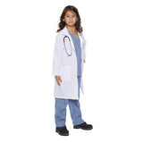 Kid's Doctor Scrubs with Lab Coat for Halloween Career Day and Dress Up Fun