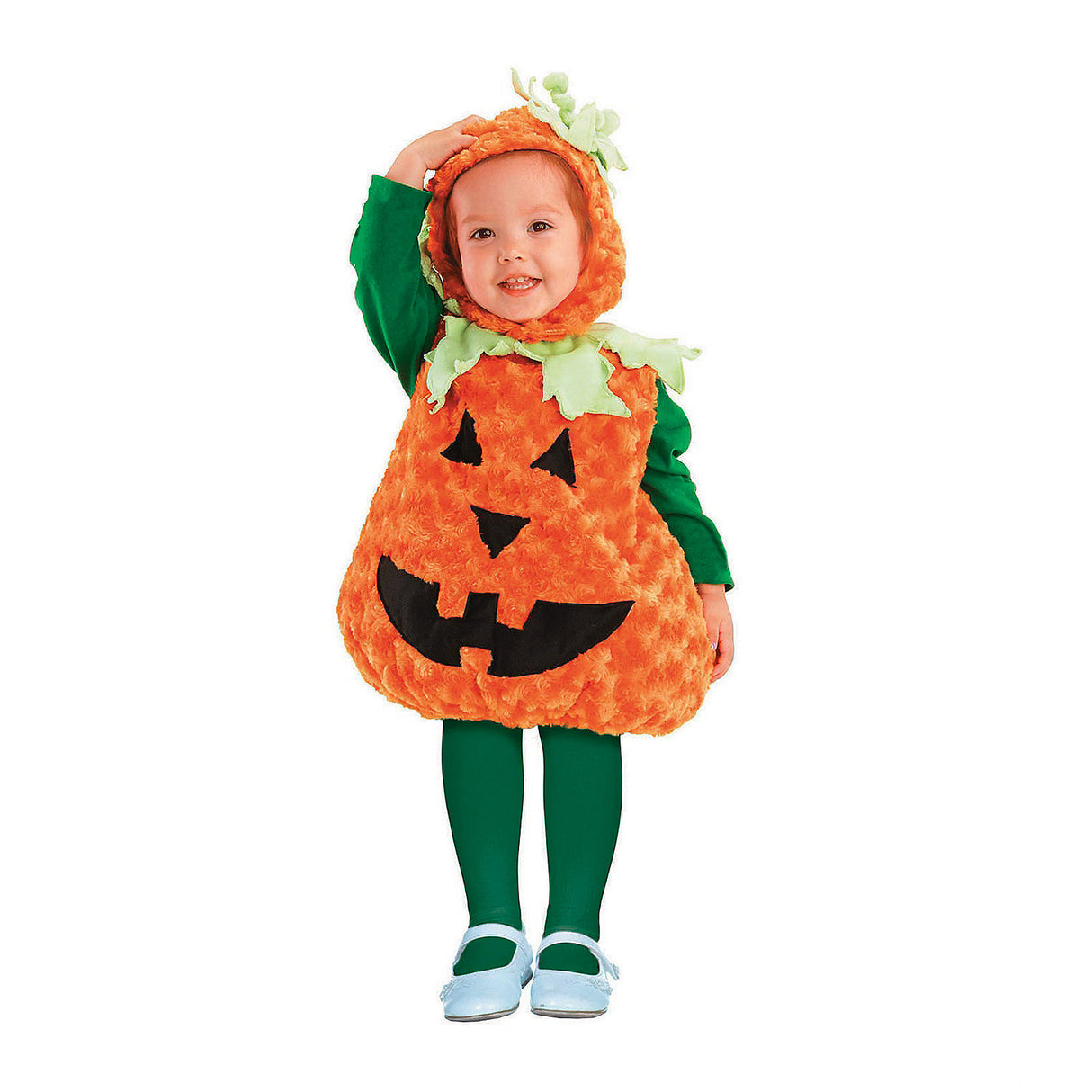 Adorable Toddler Plush Pumpkin Costume for Halloween Photo Ops and Community Events Celebrations