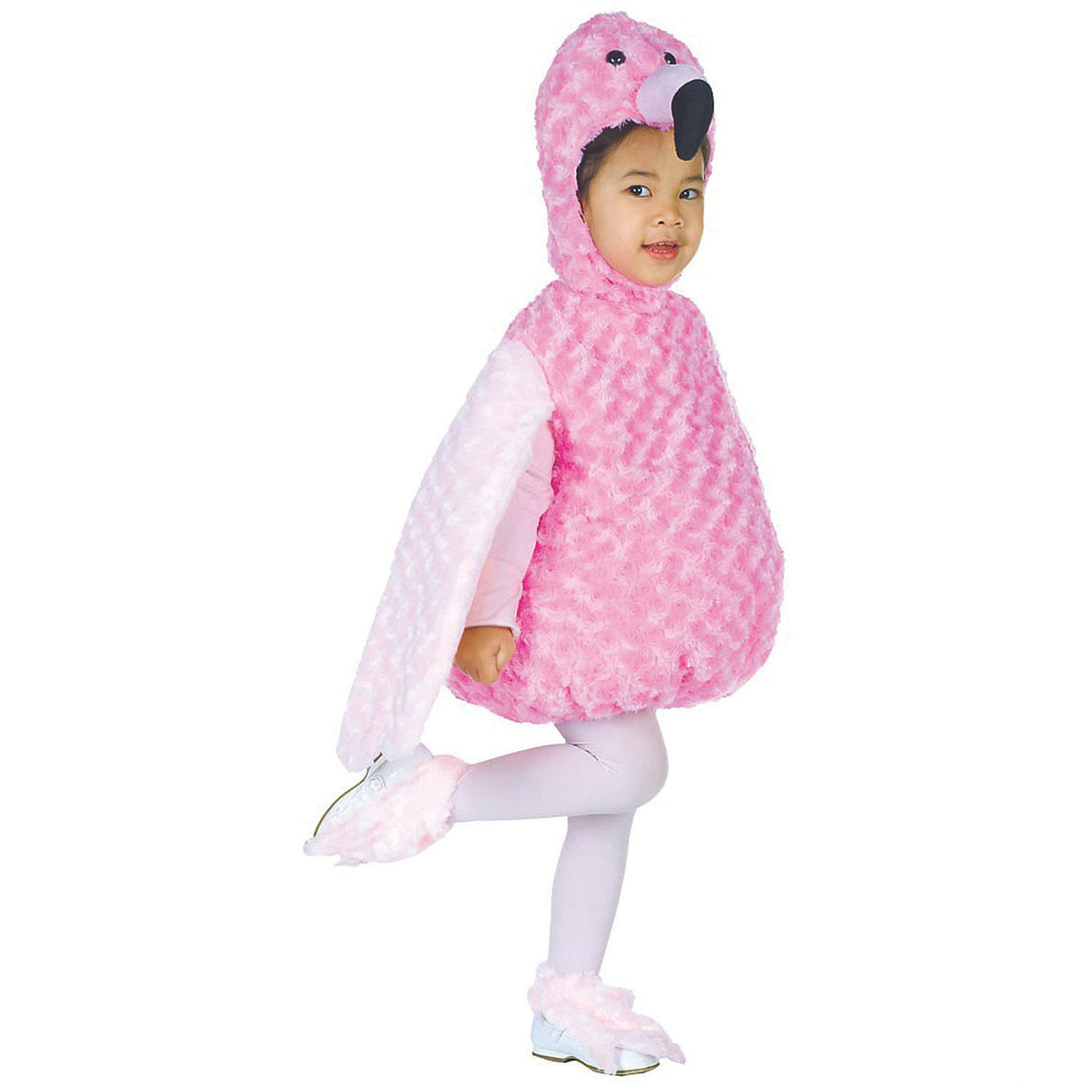 Adorable Toddler Plush Flamingo Costume for Halloween Parties and Community Events