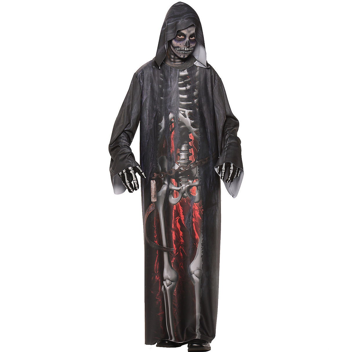 Spooky Boy's Grim Reaper Robe Costume for Halloween Parties Themed Events and Trick or Treating