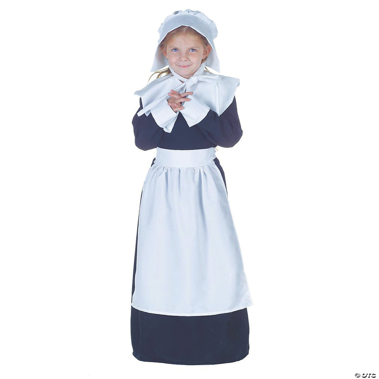 Authentic Pilgrim Girl Costume for Thanksgiving Plays Birthday Parties and Halloween Celebrations