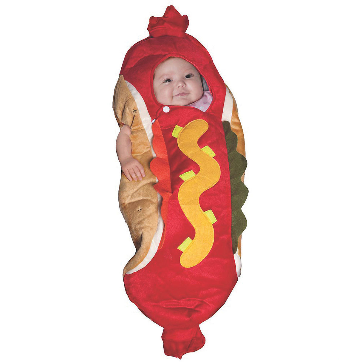 Adorable Lil Hot Dog Bunting Costume for Halloween Dress Up and Cute Photo Opportunities