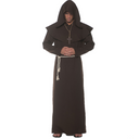 Hooded Monk Robe Costume for Adults Halloween Dress Up Parties apparel product image