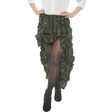 STEAM PUNK SKIRT ADULT GREEN