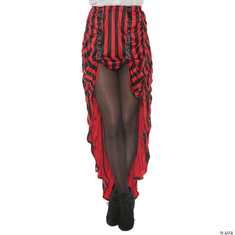 STEAM PUNK SKIRT ADULT REDBLACK