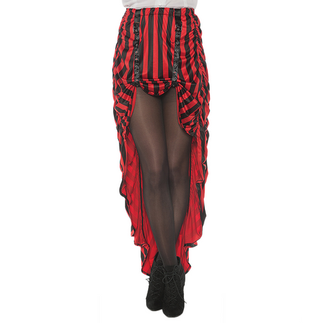 STEAM PUNK SKIRT ADULT REDBLACK