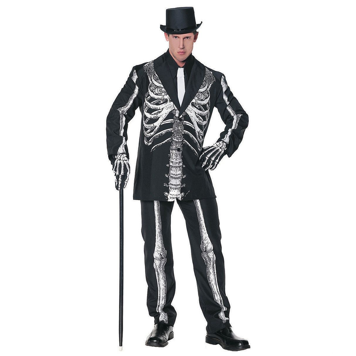 Men's Skeleton Costume for Halloween Parties and Spooky Themed Events