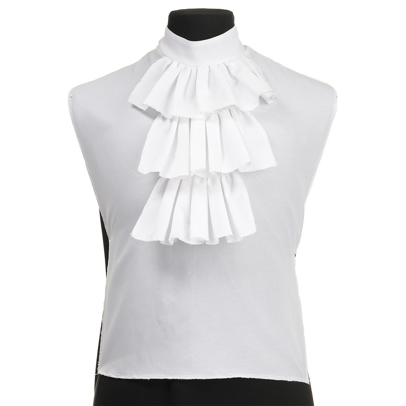 Vintage Jabot Shirt Front Adult for Historical Costume Events Halloween Parties and Theatrical Performances