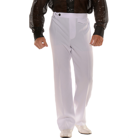 Men's Disco White Pants