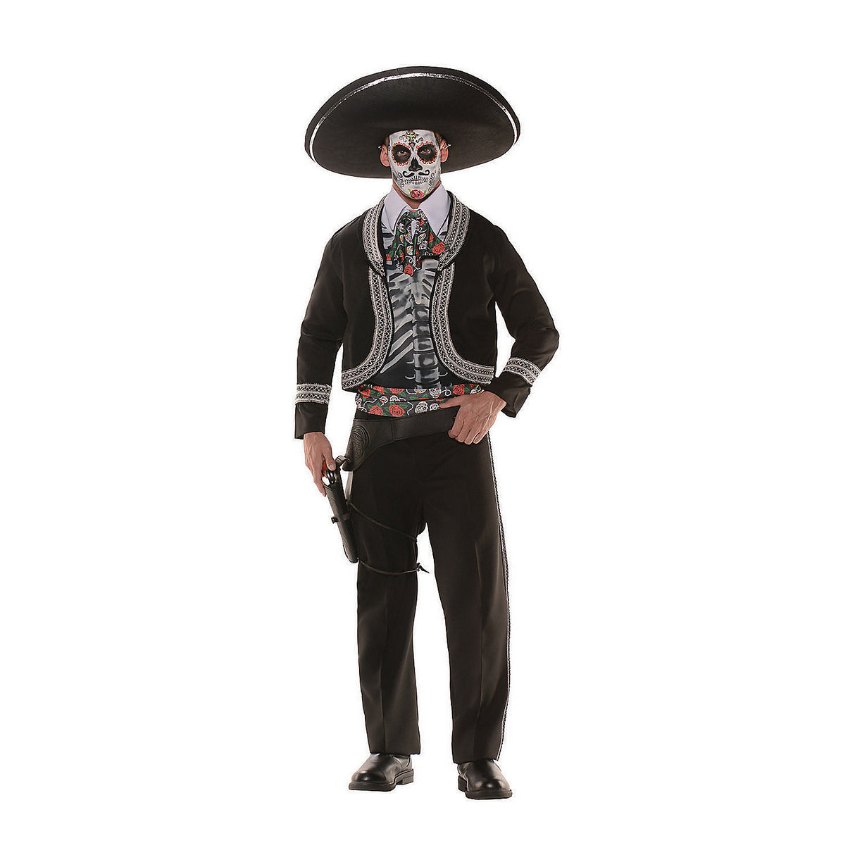 Men's Day Of The Dead Costume for Halloween Celebrations and Themed Parties