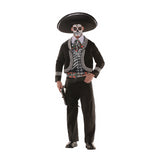 Men's Day Of The Dead Costume for Halloween Celebrations and Themed Parties