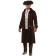 PIRATE COAT SET ADULT BROWN