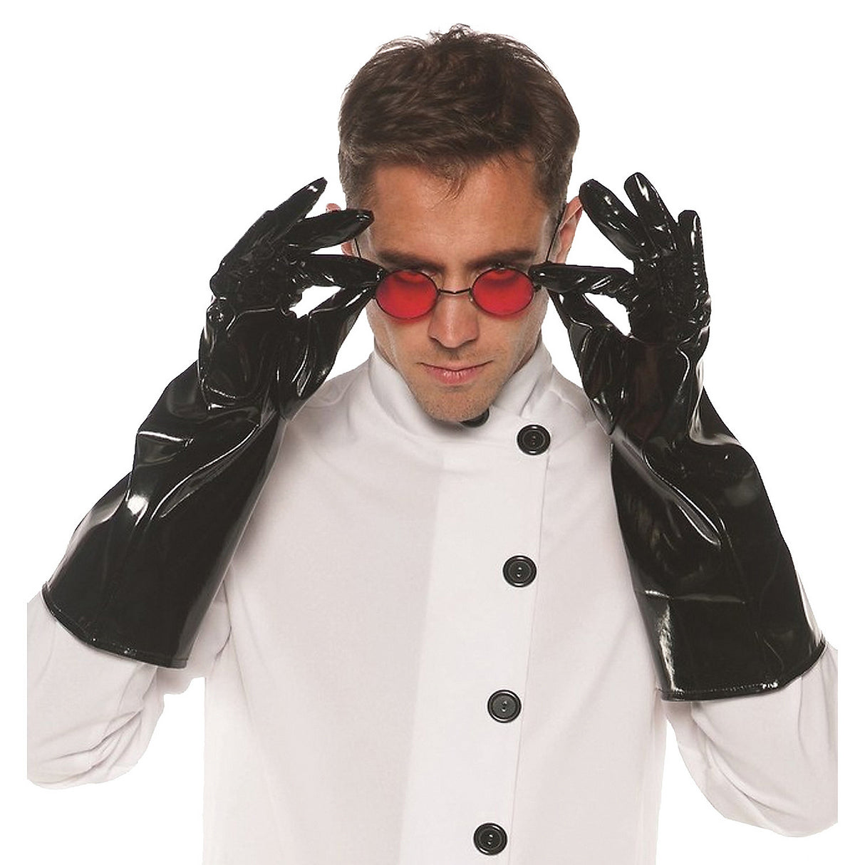 High-Quality Black Vinyl Gloves for Halloween Costumes and Laboratory Use