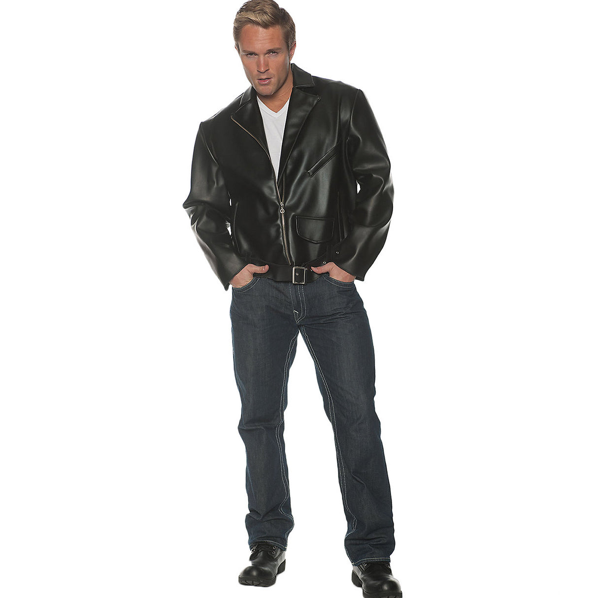 Authentic GREASER Adult Costume for 1950s Themed Parties and Halloween Celebrations